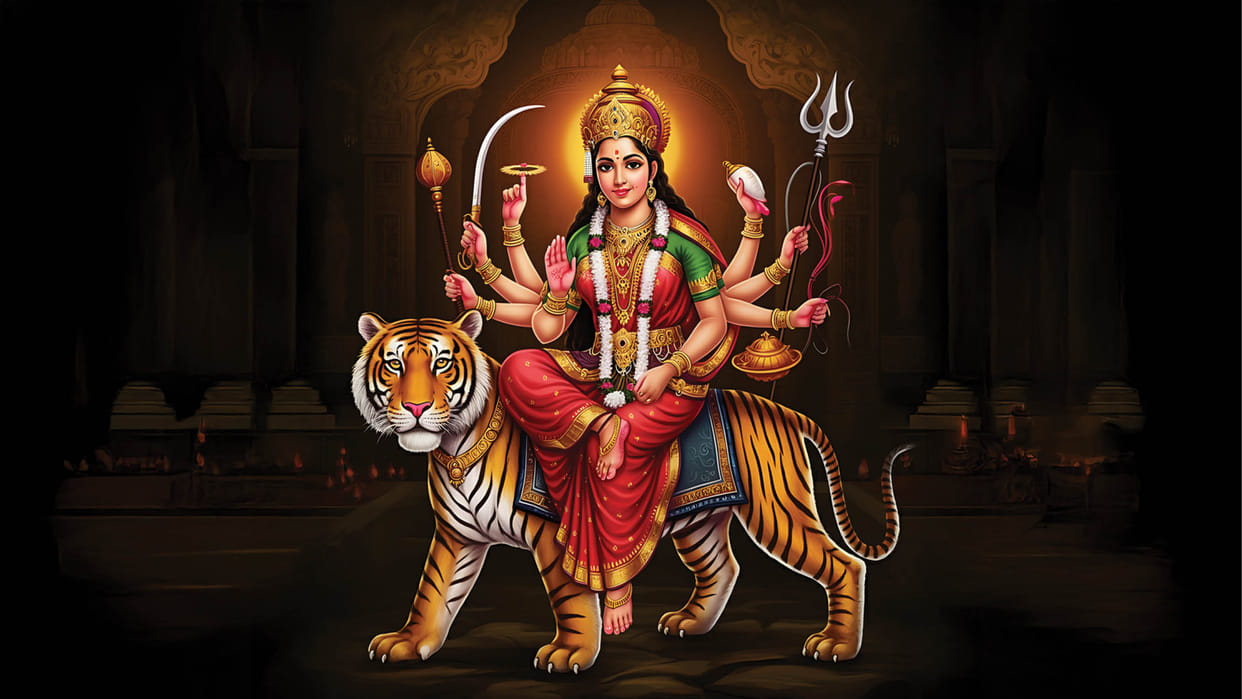 Chaitra Navratri 2025 Maa Durga Aarti Lyrics Ambe Tu Hai Jagdambe Kali In Hindi