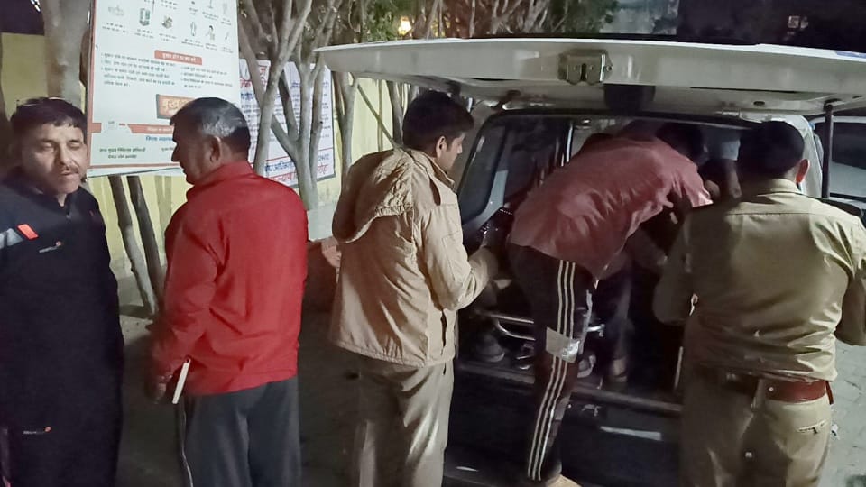Two people died and two were injured in an accident on Dhanaura-Gajraula road