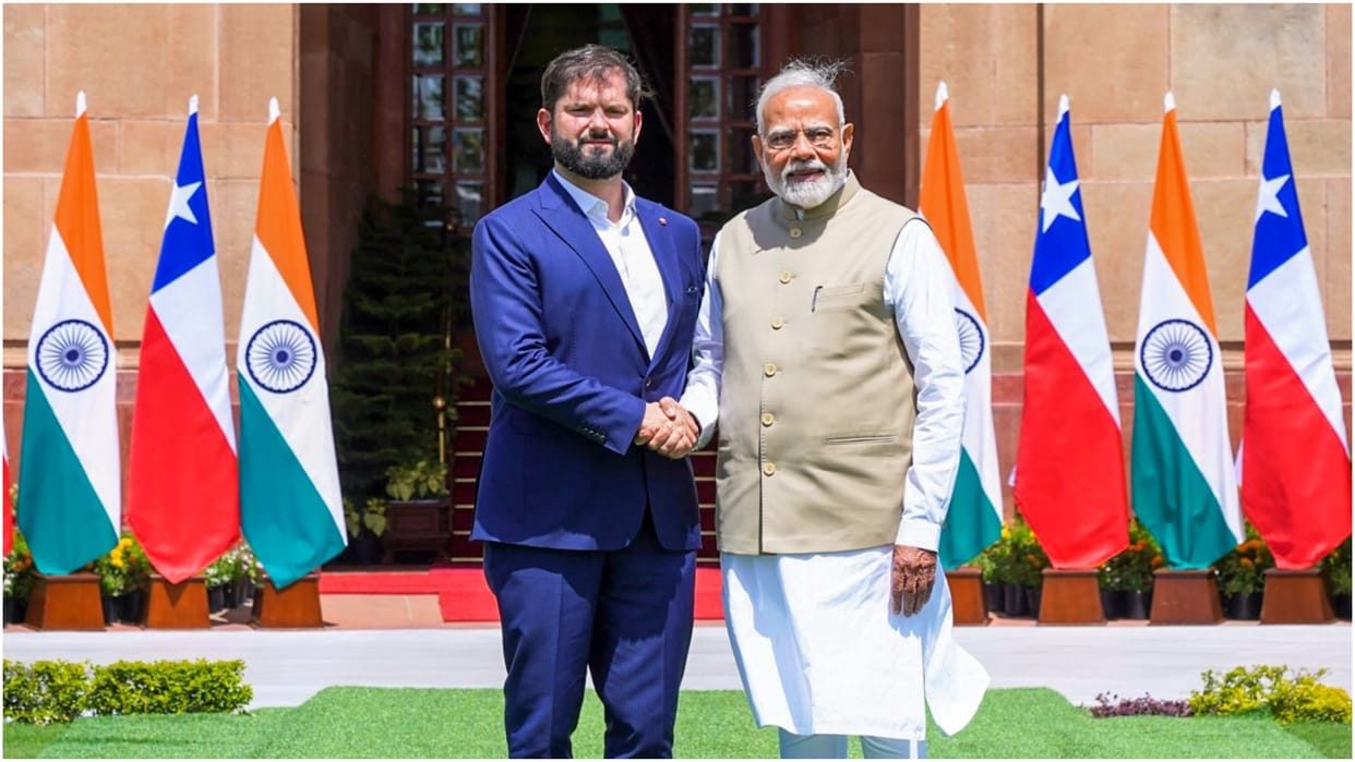 Relations between India and Chile will strengthened, MEA said- Talks between the two countries regarding FTA