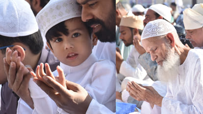 Eid festival was celebrated with great pomp in Gorakhpur, everyone prayed for safety after offering namaz