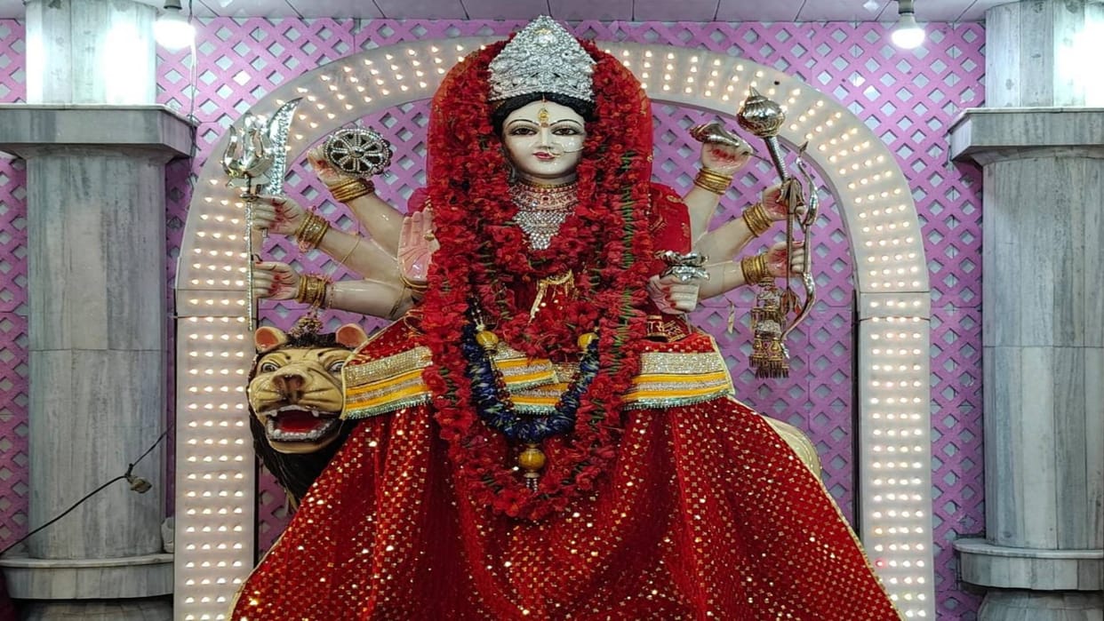 Chaitra Navratri Chaiti Durga Temple is located near Bhootha Talab in Ranchi worship done for about 100 years