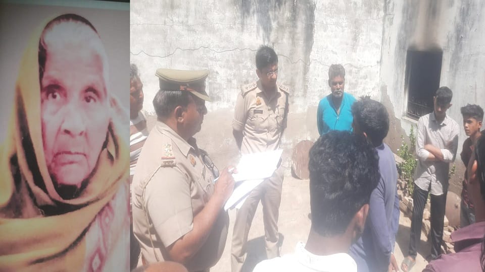 An old woman died after being burnt alive in her house