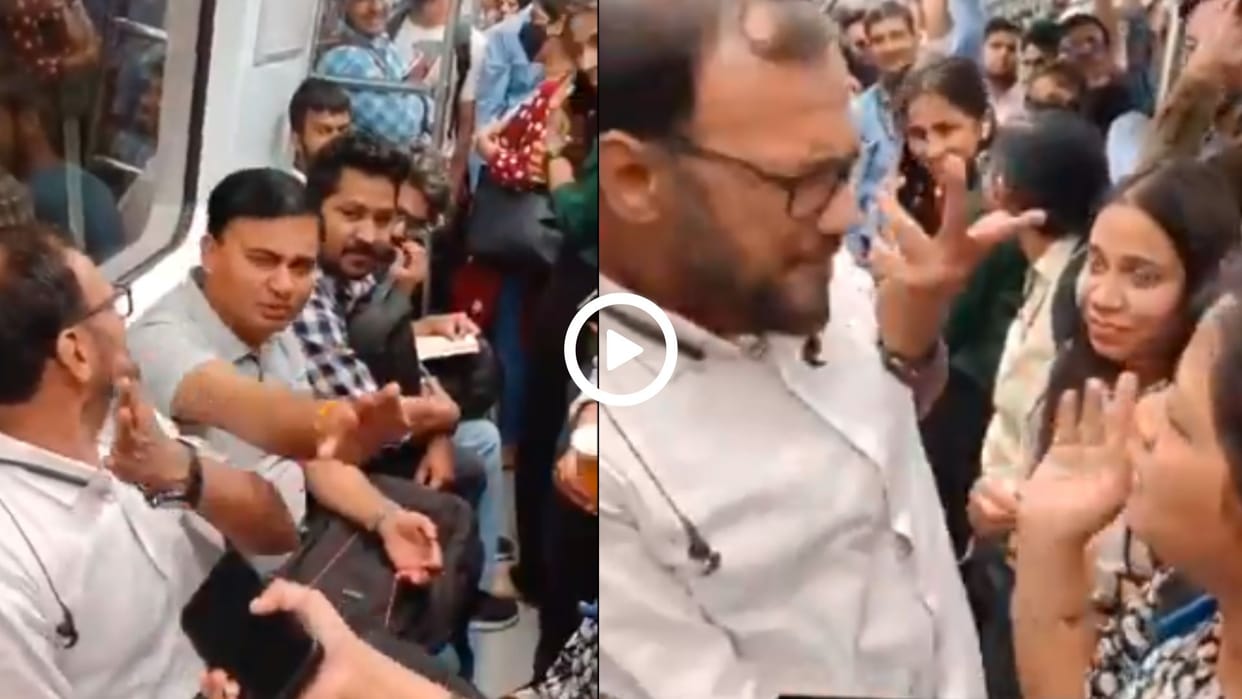Delhi Metro kalesh video cameraman said Brother now you should go viral in hindi