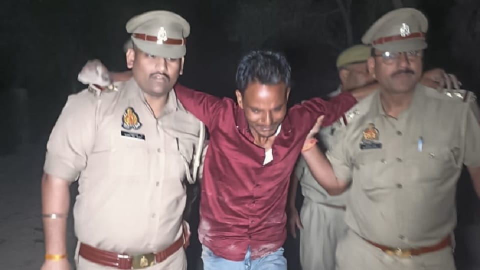Police arrested the accused of robbery and theft in an encounter