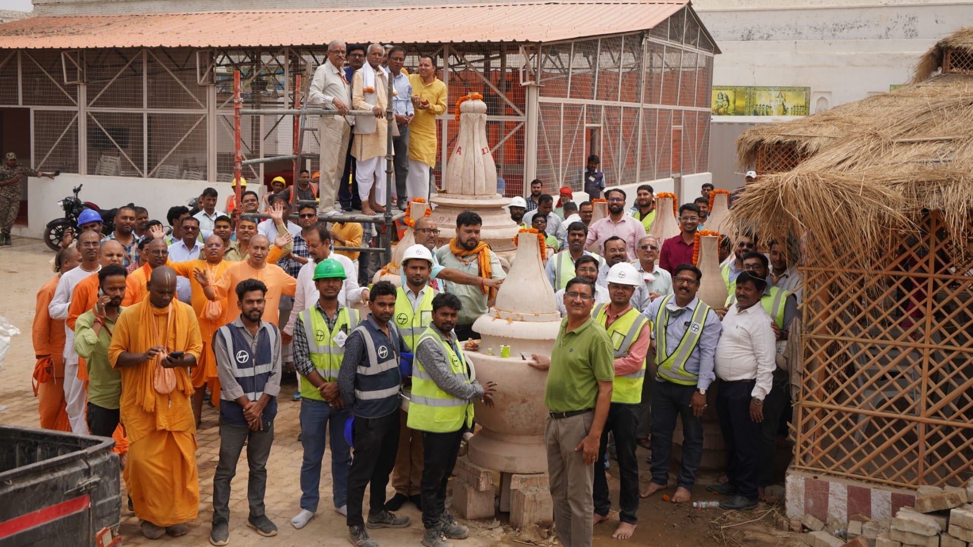 Ayodhya: Kalash Pujan of Shriram Temple.