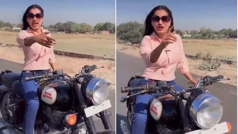 Bullet Rani's antics Police got shocked after watching video issued a challan of 22 thousand rupees seized