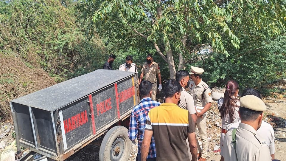 A woman's body was found in a suitcase near Mawai bridge in Palla police station area