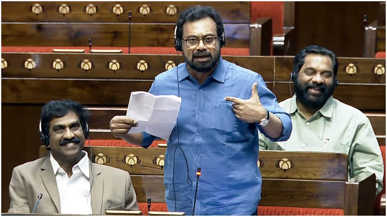 rajya sabha mp john britas complain to vice president he called lungi wala