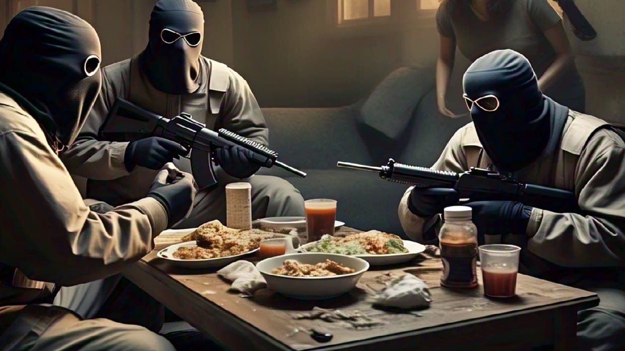 Two suspects held a family hostage and ate their food in Jammu and Kashmir