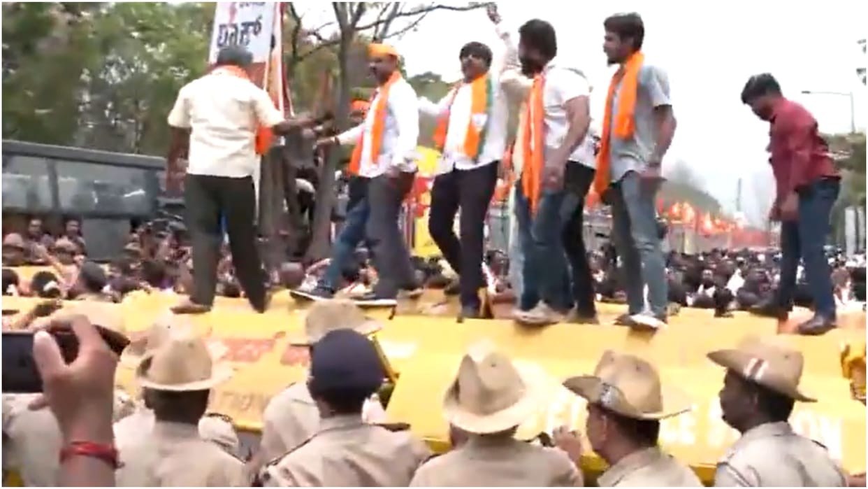 Karnataka: BJP opens front against Siddaramaiah government, police detains former CM Yeddyurappa