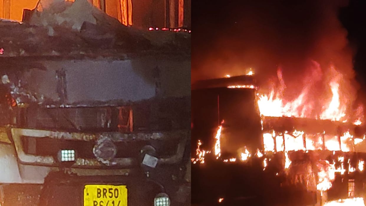 Bihar News: Supaul-Delhi Bus Fire Accident Passengers Saved Their Lives by Jumping Inside Story Bihar News in