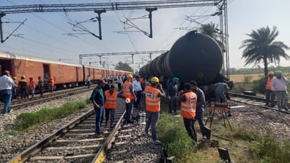 Six coaches of malgadi train loaded with petrol derailed on Ambala Chandigarh track
