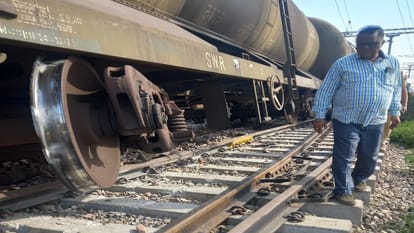 Six coaches of malgadi train loaded with petrol derailed on Ambala Chandigarh track