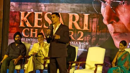 Kesari 2 Trailer Launch Event in delhi akshay kumar r madhavan ananya panday karan johar karan singh tyagi