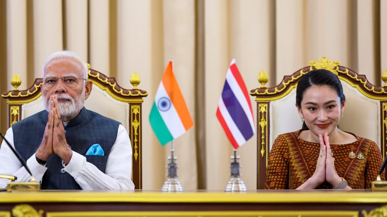 PM Modi Bangkok Photos Meeting with Thailand PM Paetongtarn Shinawatra see glimpses mementos