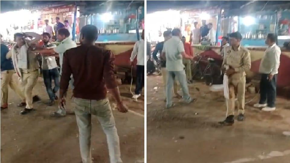 Bullies beat up a PRD Jawan in Mahoba Viral Video