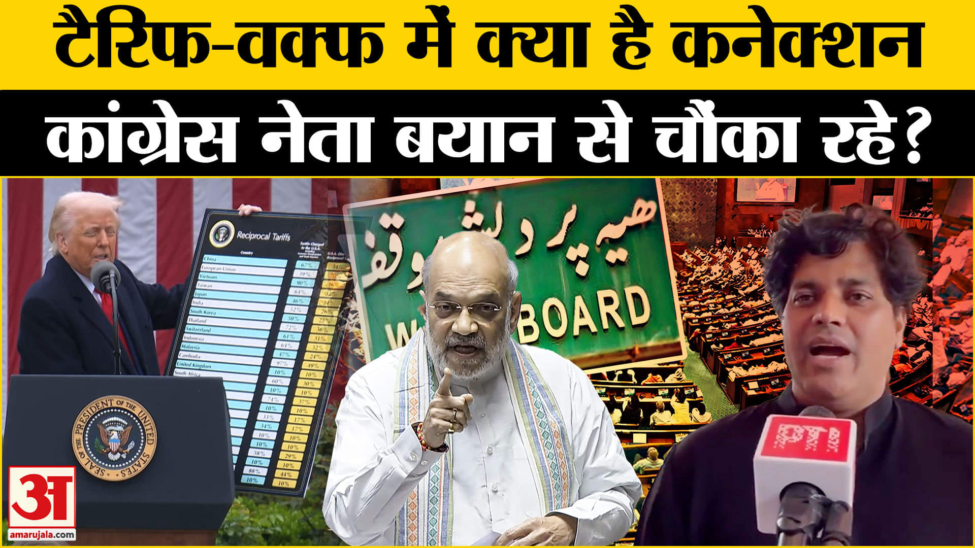 Waqf Bill in Rajyasabha: Congress नेता Imran Pratapgarhi ने बताया Tariff और वक्फ बिल का कनेक्शन।