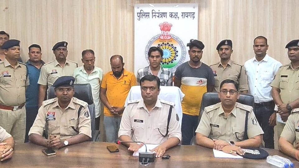 Police arrested four accused of bike theft in Raigarh