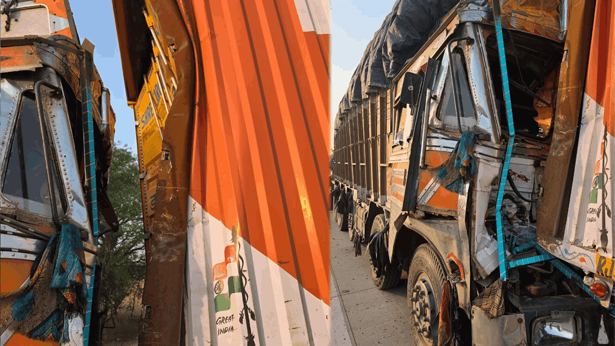 A truck collided with another truck on the Eastern Peripheral Expressway