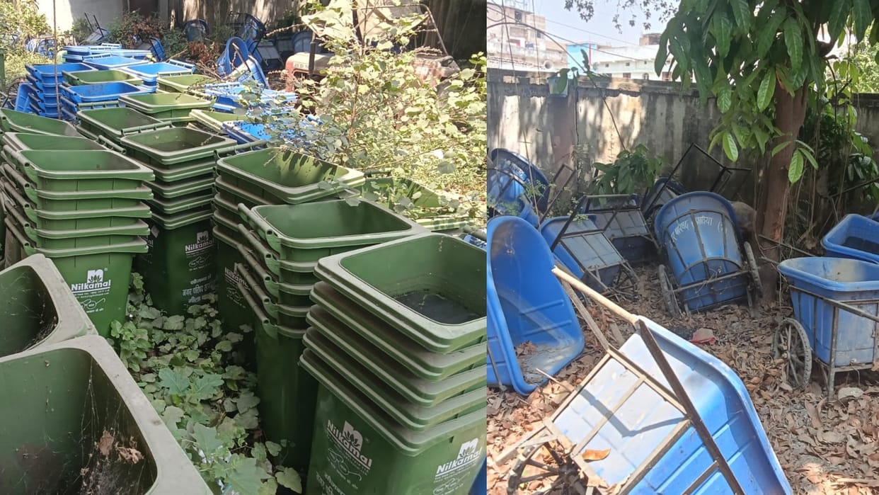 Bihar News: Khagaria Municipal Council threw cleaning equipment worth Rs 25 lakh in the open: Investigation