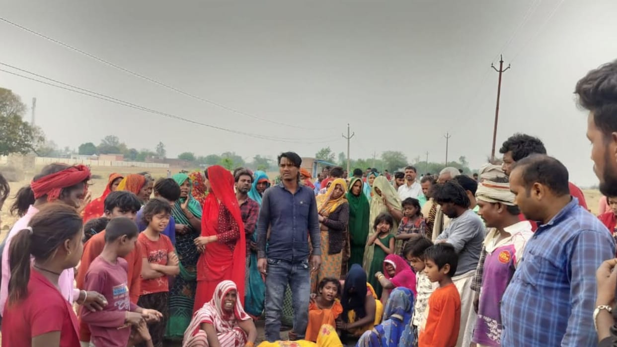 Road Accident in Mirzapur man died and one injured in collision between DCM and bike