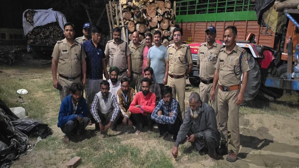 24 logs of Khair loaded on three boats seized in Gularbhoj