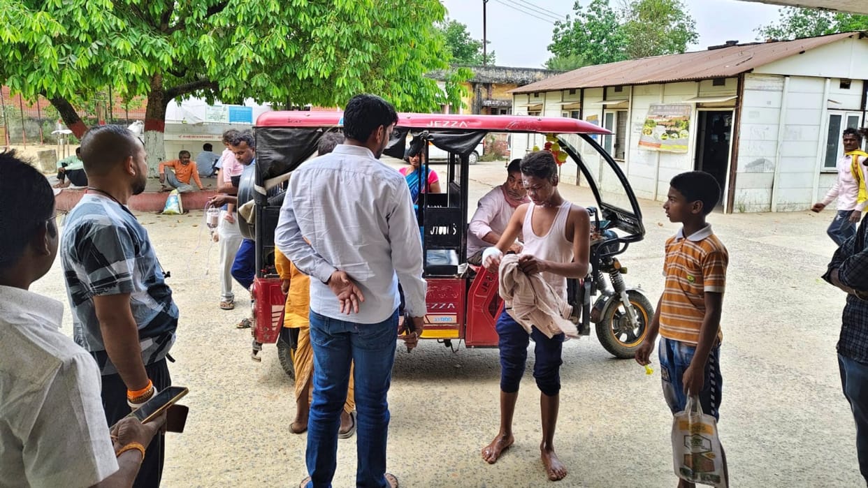 Nalanda: 7 month old girl and her brother burnt in fire caused by spark from stove, all household items burnt