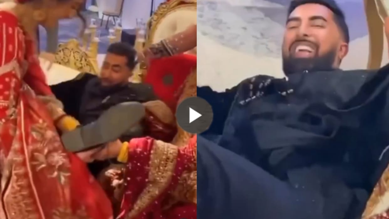Shadi Dulhe Sali ka Video groom shows tantrums during joota churai ritual then what happend watch video