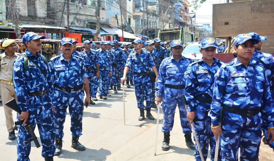 In view of the Waqf Amendment Bill, the district remained vigilant, forces were deployed at various