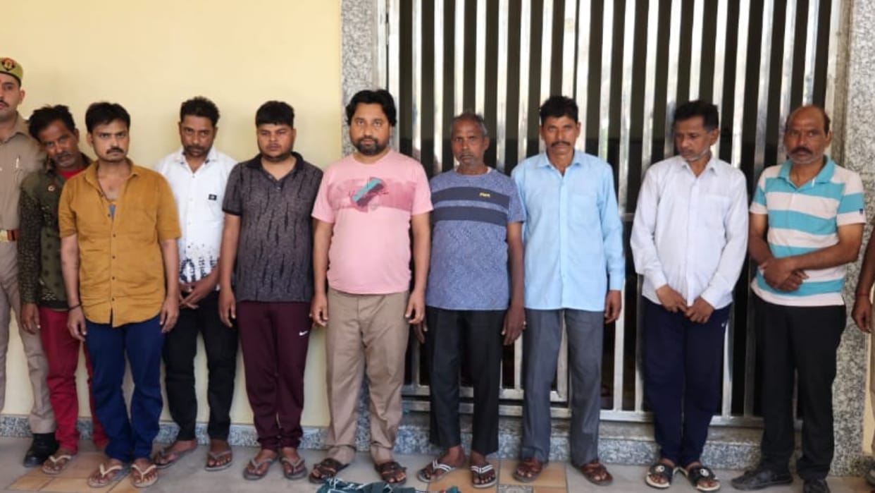 Nine bookies arrested for betting in locked house in Bareilly
