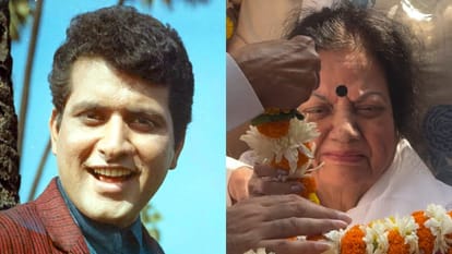 Manoj Kumar Death: late actor Wife Shashi Goswami breaks down during the last rites OF Husband