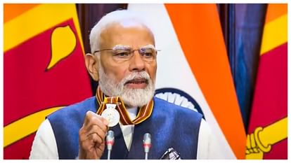 PM Modi recive sri lanka mitra vibhushana award for friendly relation with colombo
