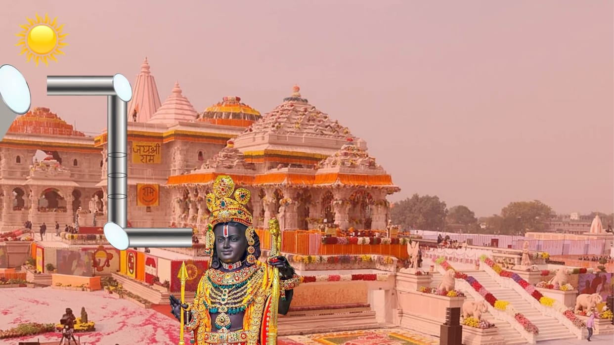 Ayodhya: Final trial of Surya Tilak on Ram Lalla's forehead, holy water of Saryu will be showered on devotees
