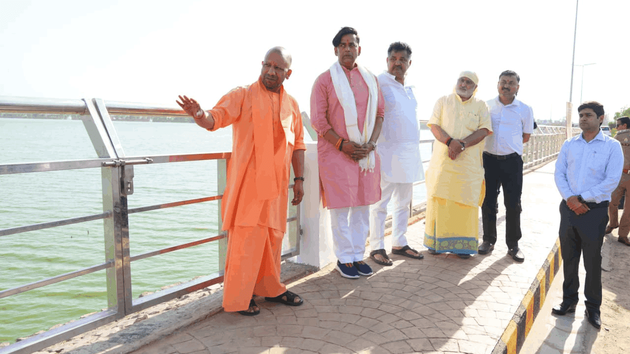 cm yogi inaugurated 2-6 km long two lane road in the first phase of Taal Ring Road