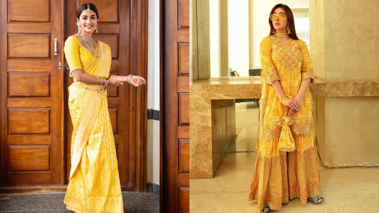Ram Navami 2025 Trendy Yellow Outfit Ideas For Navami Puja Yellow Dresses For Puja