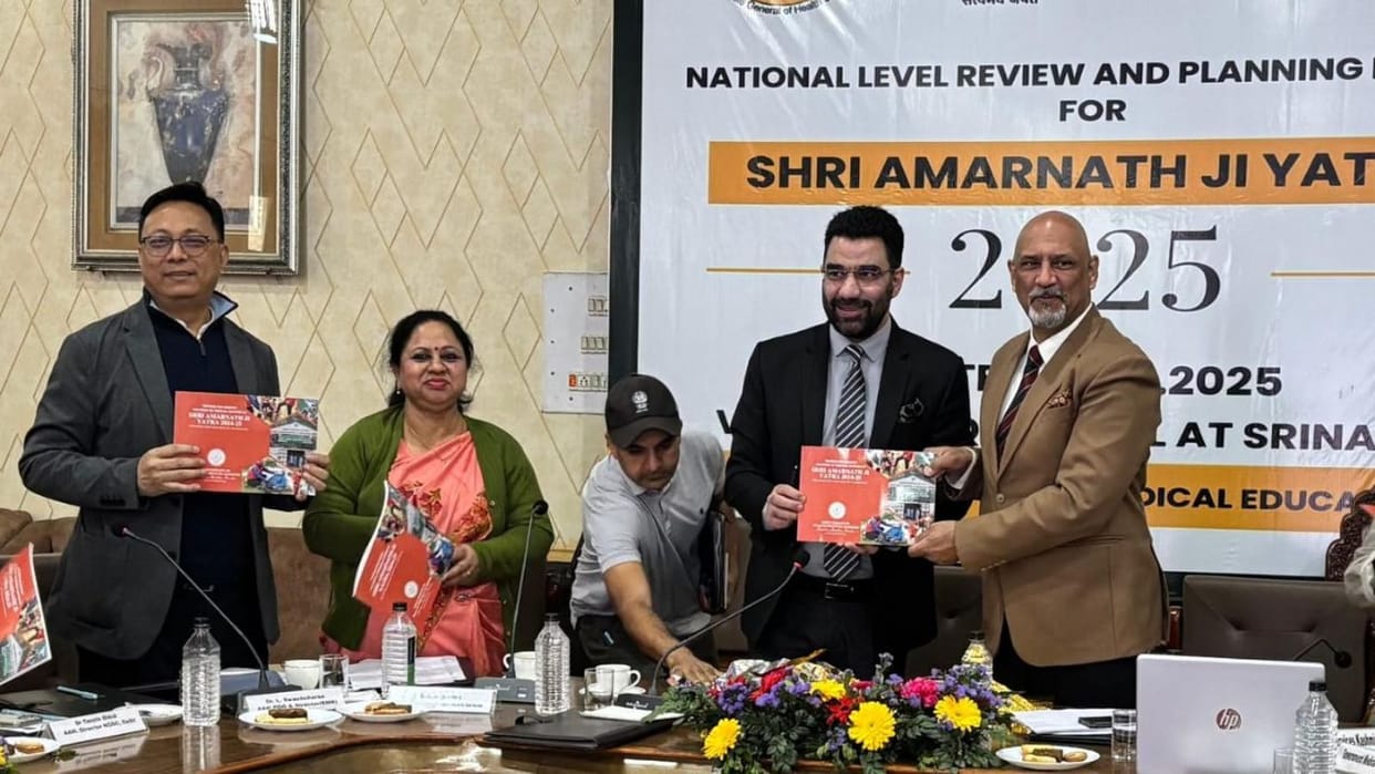 J&K: National review meeting in Srinagar on preparations for Amarnath Yatra 2025, Dr. Syed Abid Rashid gave in