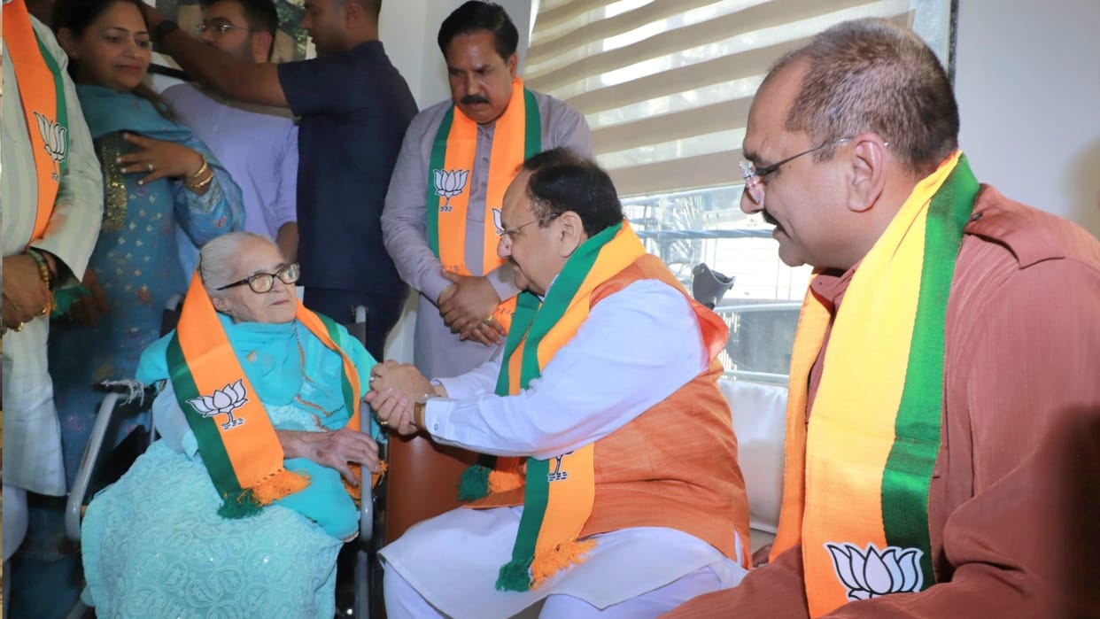BJP celebrated foundation day at national level, Nadda says party works with the spirit of nation first