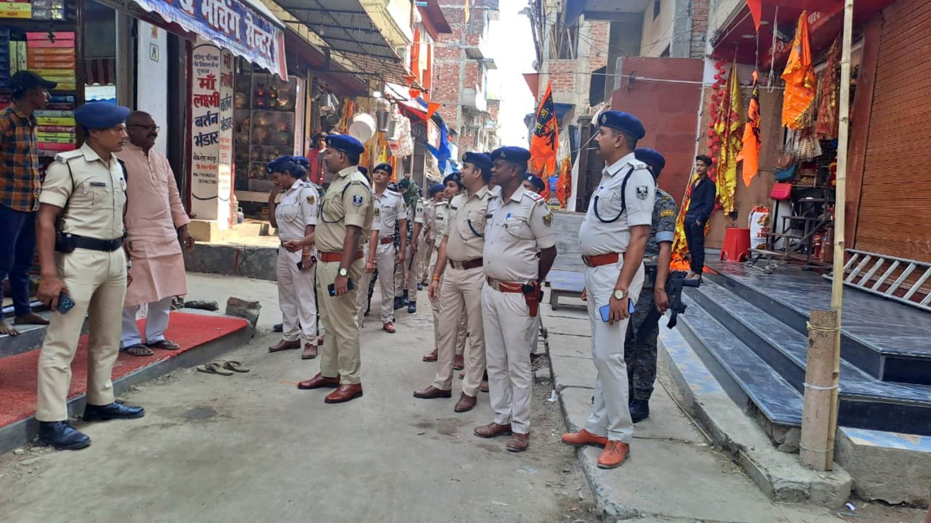 Ram Navami: High alert regarding security arrangements in Madhubani, drone surveillance from city to border
