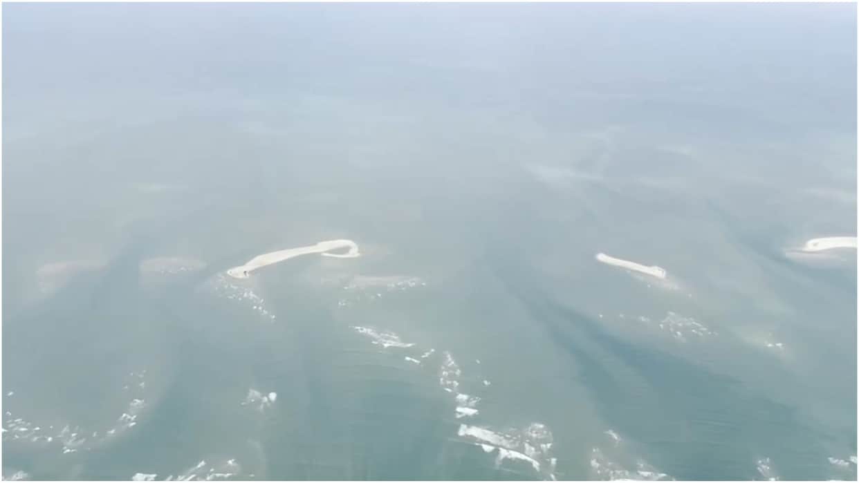 When Ramlala Surya Tilak was being done in Ayodhya PM Modi visited Ram Setu See video
