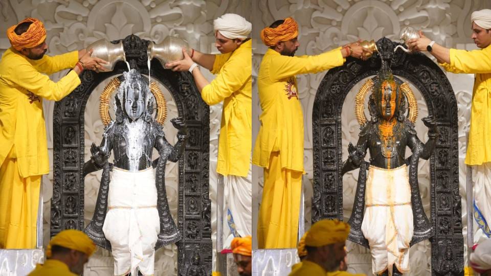 Ram Navami: Surya Tilak of Ramlala done Ramnagari resounded with chants of Shri Ram grand view in pictures