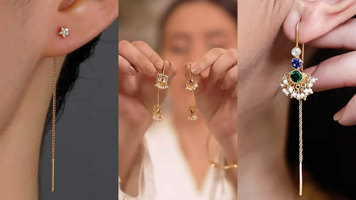 latest collection of Sui Dhaga Earring disprj