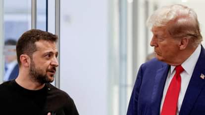 डोनाल्ड ट्रंप और वोलोदिमिर जेलेंस्की