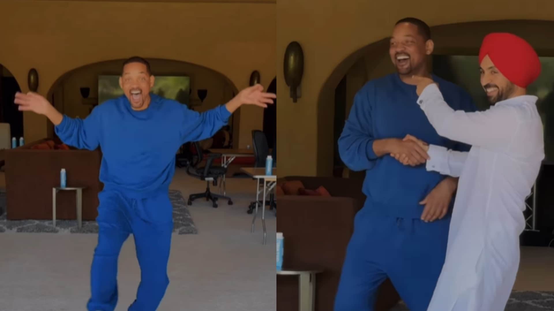 Will Smith Joins Diljit Dosanjh for Bhangra on Punjabi Dhol Beats Video Surfaced on Internet