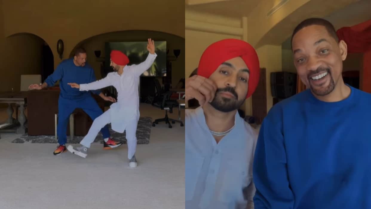 Will Smith Joins Diljit Dosanjh for Bhangra on Punjabi Dhol Beats Video Surfaced on Internet