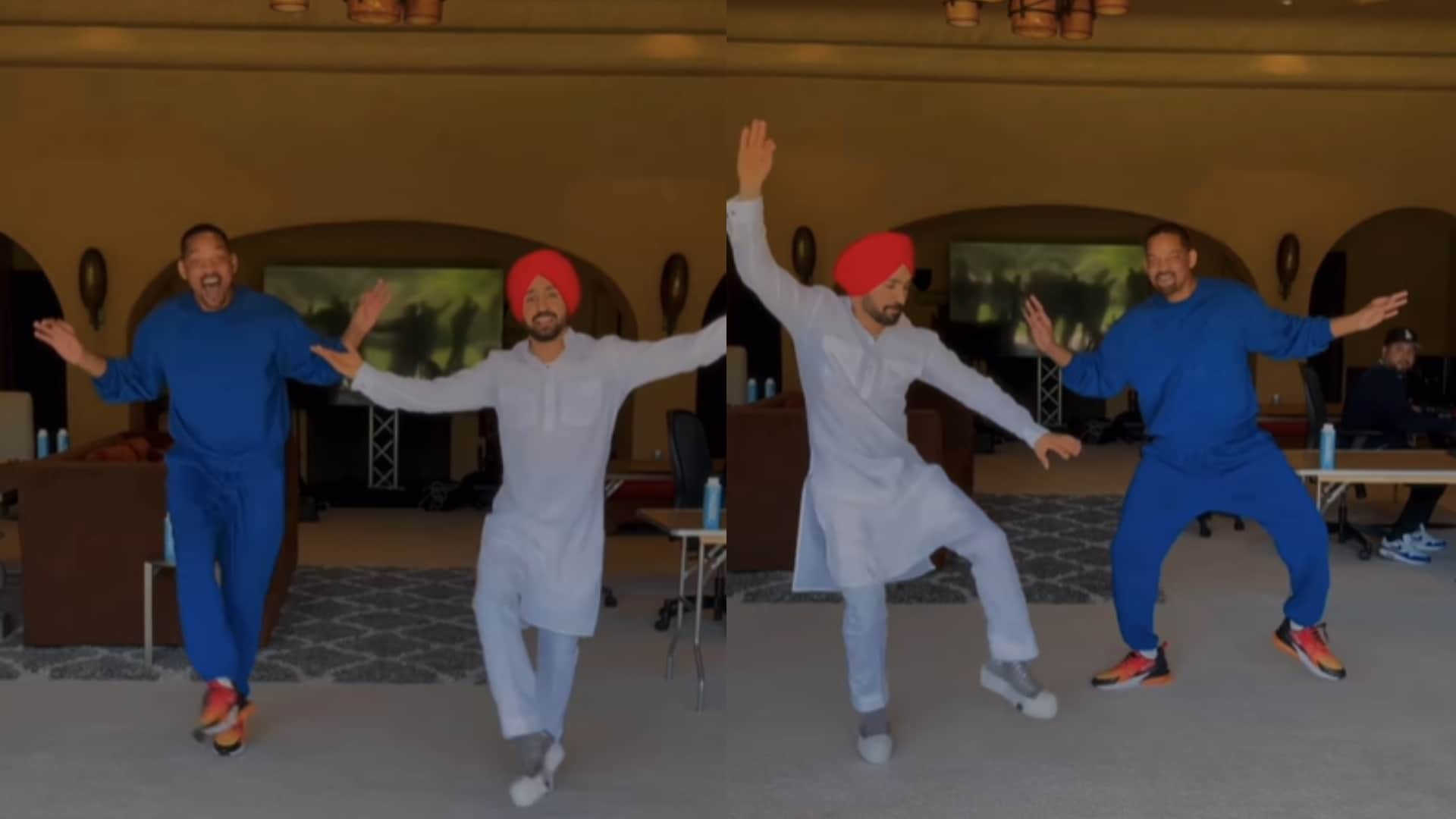Will Smith Joins Diljit Dosanjh for Bhangra on Punjabi Dhol Beats Video Surfaced on Internet