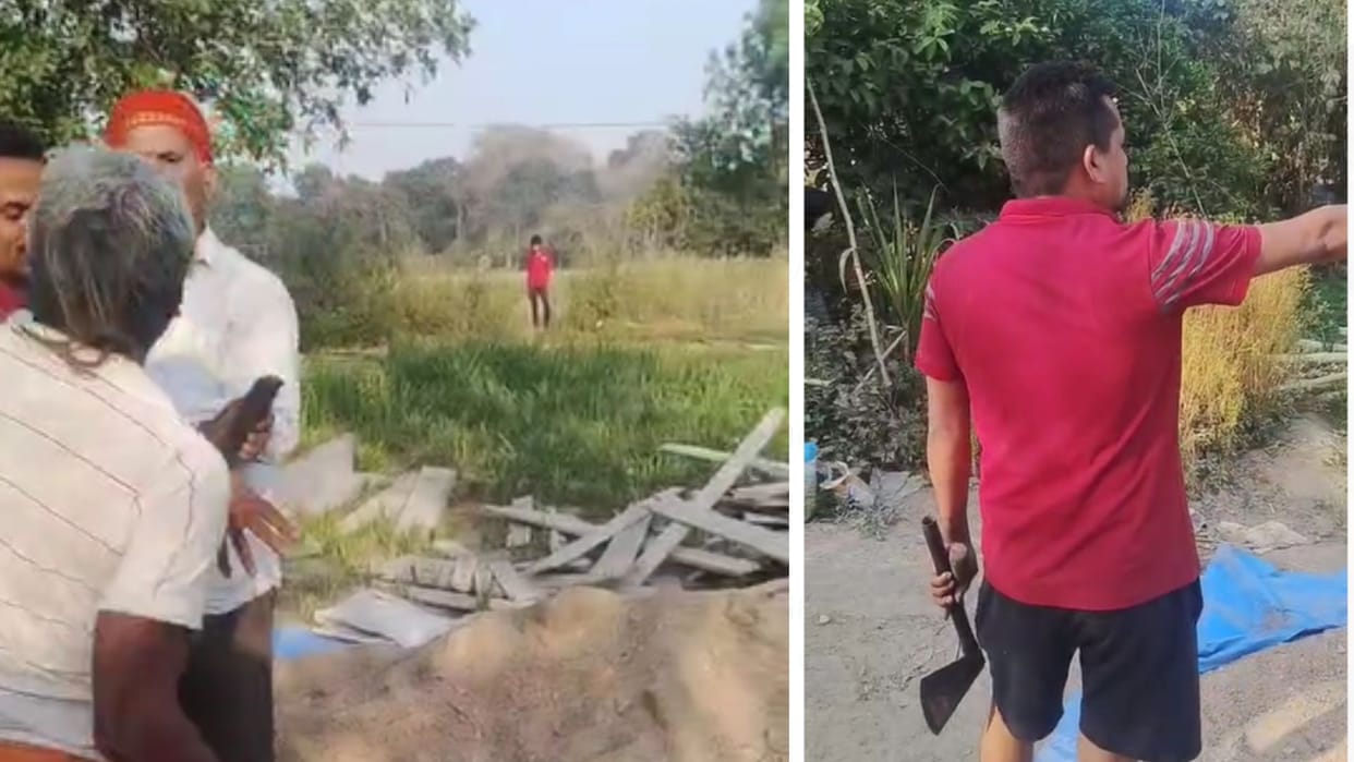 Dispute between two parties over land possession sticks and rods were used fiercely sharp weapons were used