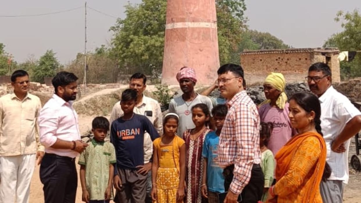Unique initiative regarding education workers working at brick kiln were enrolled in school