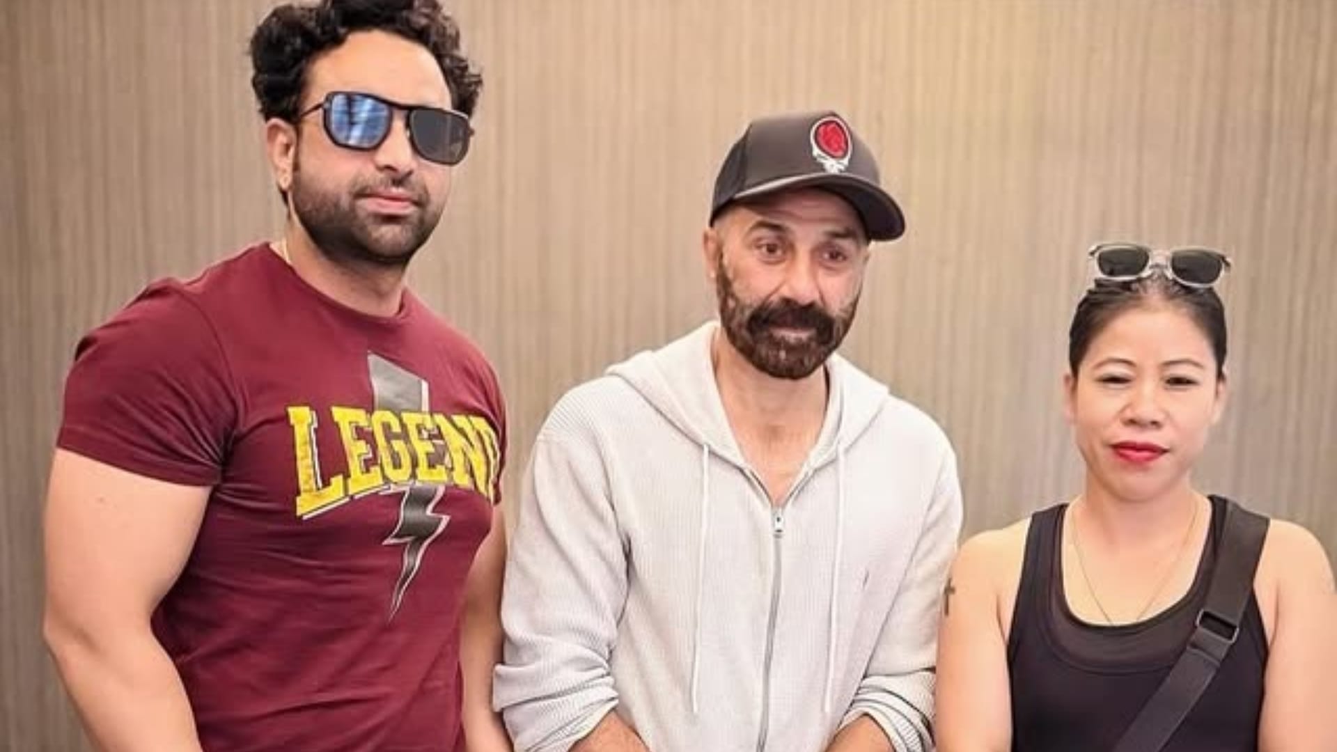 Bollywood Actor Sunny Deol Meet Mary Kom Before Film Jaat Release Fans React In Funny Way