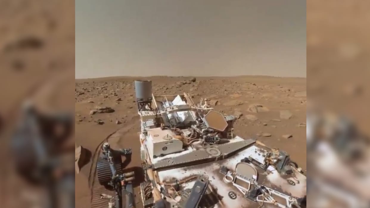 Mars Viral Video amazing video 360 degree view from surface of mars from perseverance rover space news