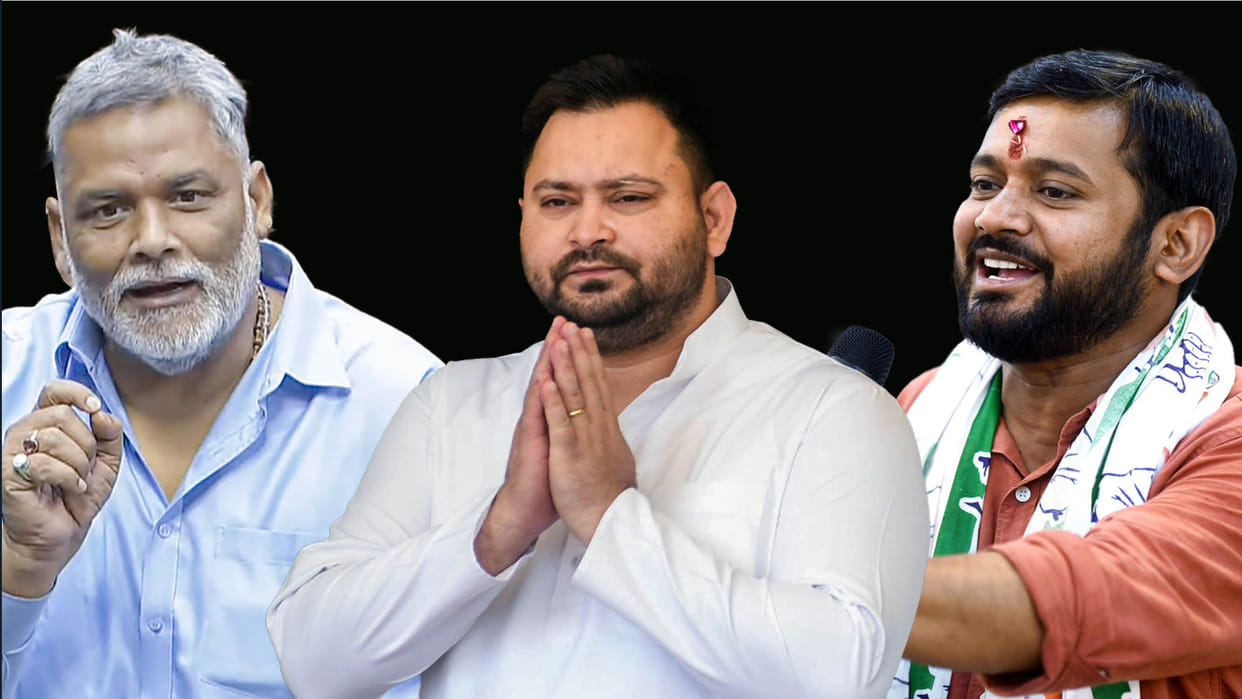 Bihar News : After Pappu yadav Congress party new hero kanhaiya kumar cause of trouble for tejashwi yadav